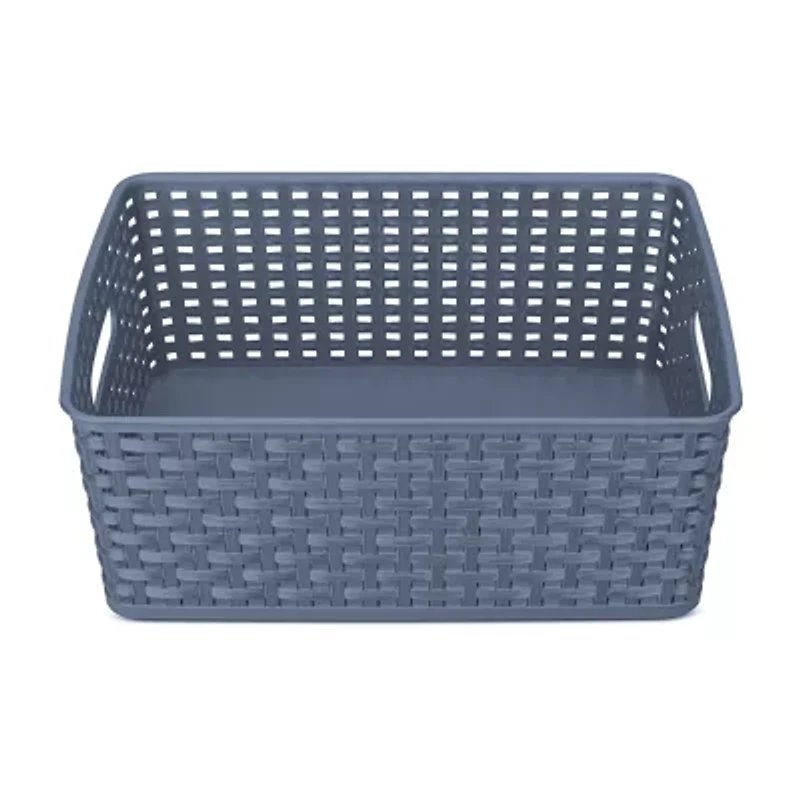 Home Expressions Medium Durable Plastic Weave Storage Bins