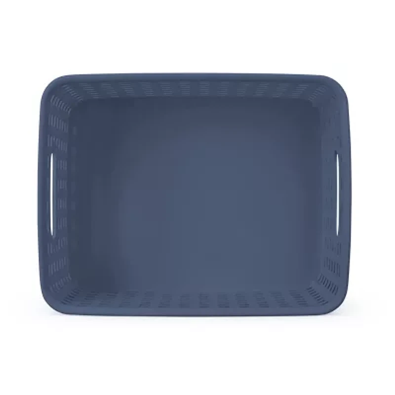 Home Expressions Small Durable Plastic Weave Storage Bin