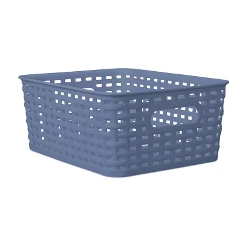 Home Expressions Small Durable Plastic Weave Storage Bin