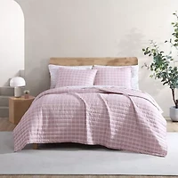 City Scene Grid Quilt Set