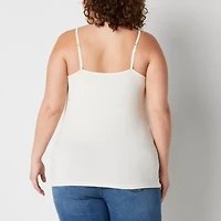 a.n.a-Plus Womens Scoop Neck Camisole