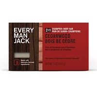 Every Man Jack Cedarwood 2in1 All Over Mens Bar soap 5 oz.