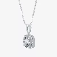Yes, Please! Womens Lab Created White Sapphire Sterling Silver Cushion 2-pc. Jewelry Set