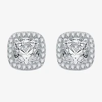 Yes, Please! Womens Lab Created White Sapphire Sterling Silver Cushion 2-pc. Jewelry Set