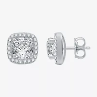 Yes, Please! Womens Lab Created White Sapphire Sterling Silver Cushion 2-pc. Jewelry Set
