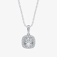 Yes, Please! Womens Lab Created White Sapphire Sterling Silver Cushion 2-pc. Jewelry Set