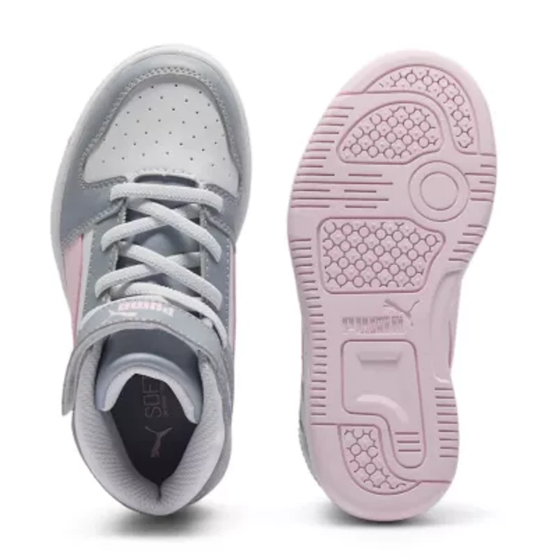 PUMA Rebound Layup Little Kid Girls Basketball Shoes