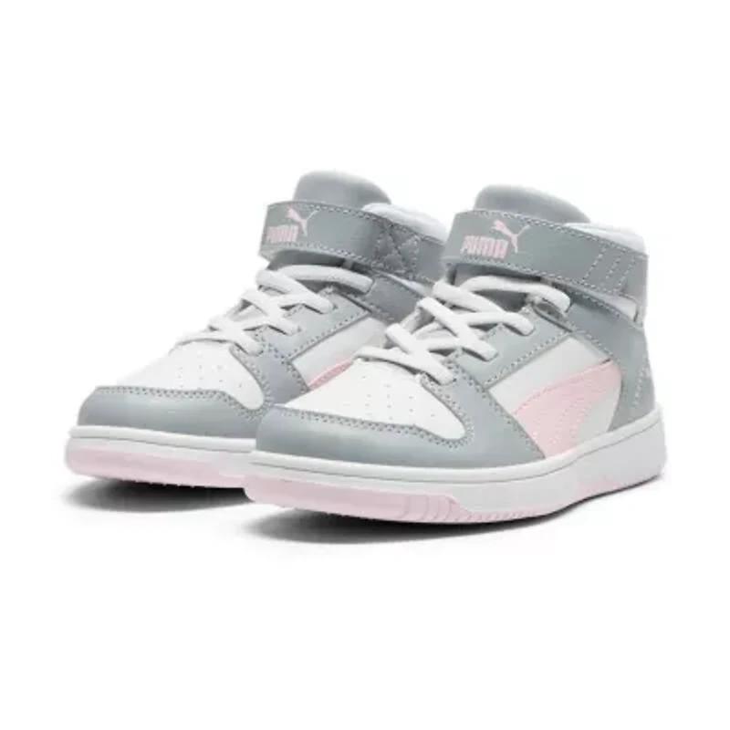PUMA Rebound Layup Little Kid Girls Basketball Shoes