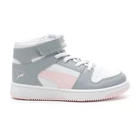 PUMA Rebound Layup Little Kid Girls Basketball Shoes