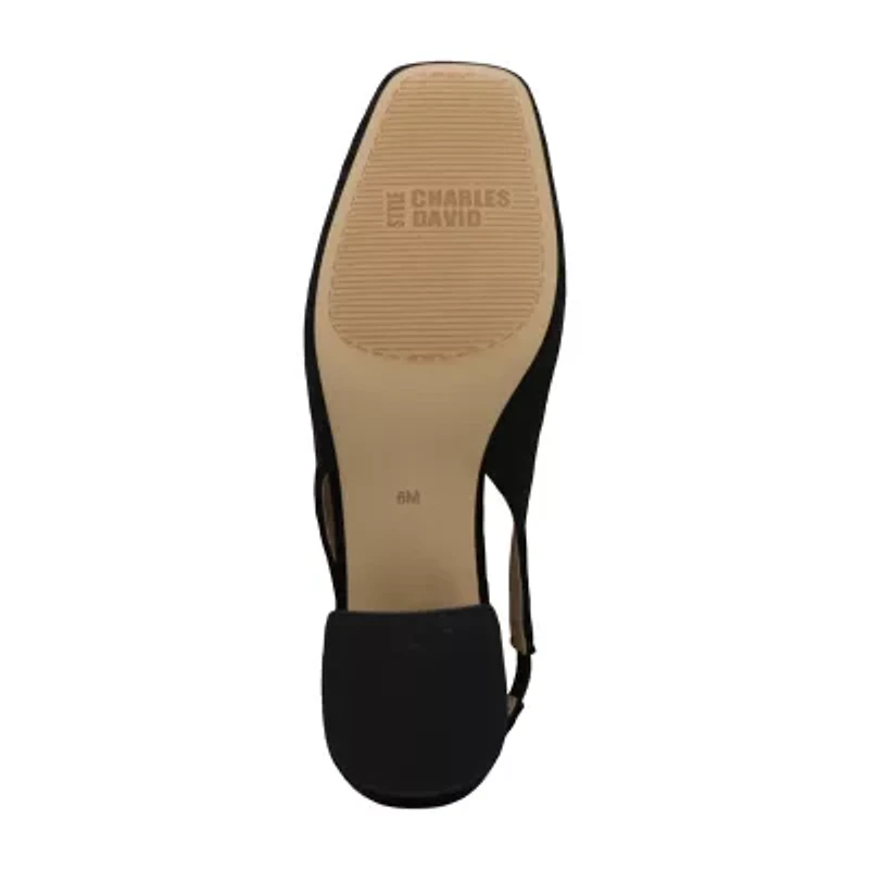 Style Charles Zalo Womens Square Closed Toe Slip-On Shoe