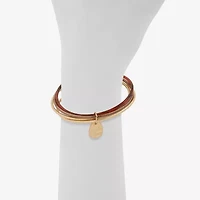 a.n.a Gold Tone Womens Bangle Bracelet