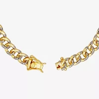 Sparkle Allure Womens Natural Diamond Accent 18K Gold Over Brass 7.25 Inch Tennis Bracelet