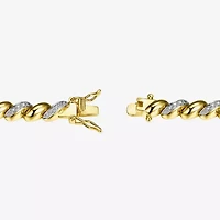 Sparkle Allure Womens Natural Diamond Accent 7.25 Inch Tennis Bracelet