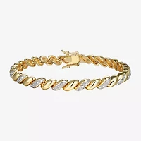 Sparkle Allure Womens Natural Diamond Accent 7.25 Inch Tennis Bracelet