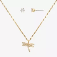 Mixit Womens Cubic Zirconia Hypoallergenic 2-pc. Jewelry Set