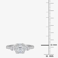 Love Lives Forever (G-H / Vs2-Si1) Womens 3/4 CT. T.W. Lab Grown White Diamond 10K Gold Side Stone 3-Stone Engagement Ring