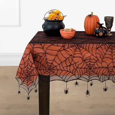 Elrene Home Fashions Crawling Halloween Tablecloth, 60"x84"