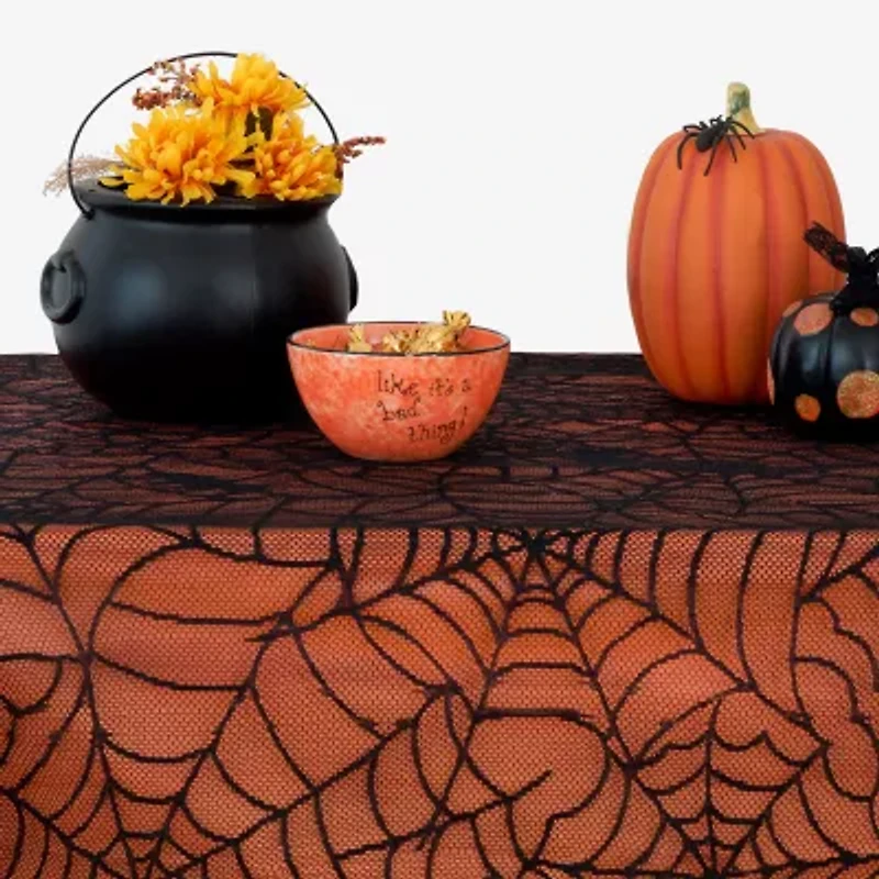 Elrene Home Fashions Crawling Halloween Tablecloth, 60"x84"