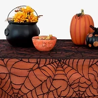 Elrene Home Fashions Crawling Halloween Tablecloth, 60"x84"