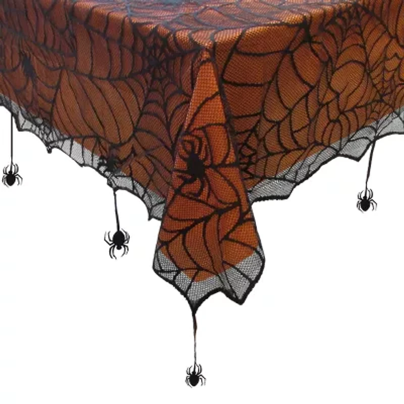 Elrene Home Fashions Crawling Halloween Tablecloth, 60"x84"