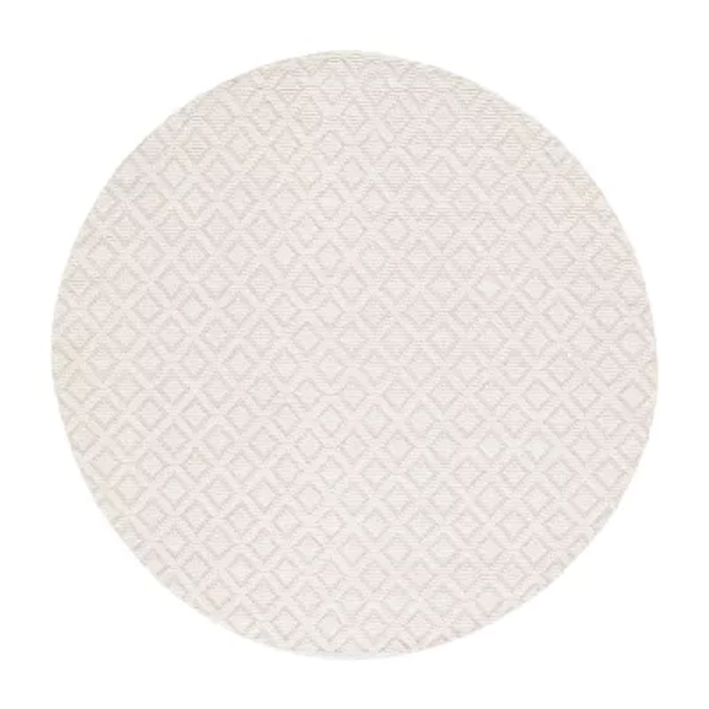 Martha Stewart Lyla Geometric Woven 6' X 6' Indoor Round Area Rug
