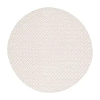 Martha Stewart Lyla Geometric Woven 6' X 6' Indoor Round Area Rug