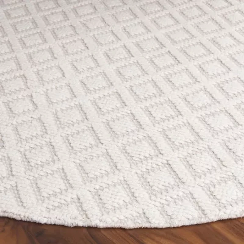 Martha Stewart Lyla Geometric Woven 6' X 6' Indoor Round Area Rug