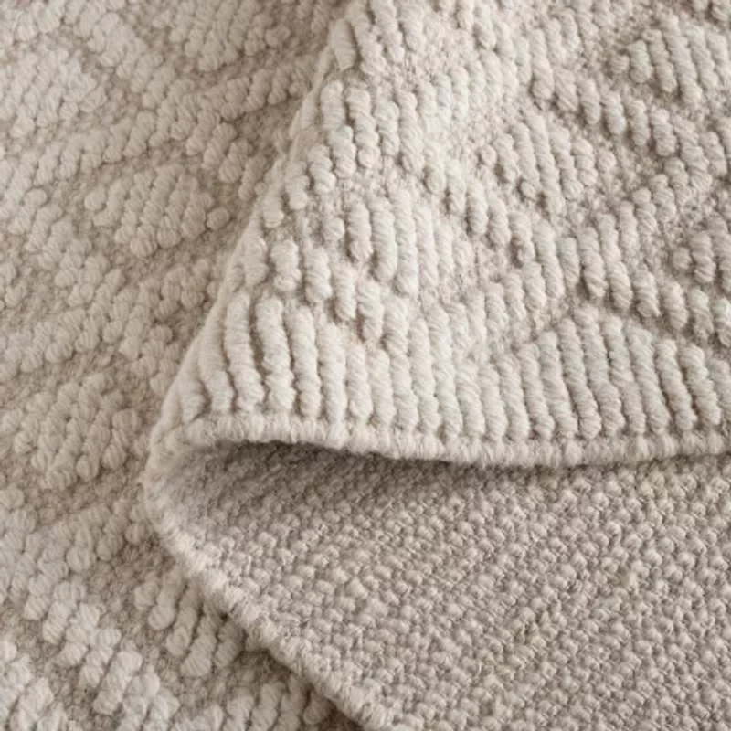 Martha Stewart Lyla Geometric Woven 6' X 6' Indoor Round Area Rug
