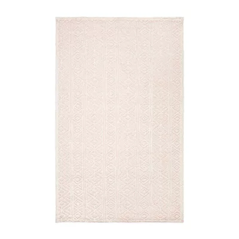 Martha Stewart Riley Bordered Hand Tufted Indoor Rectangular Area Rug