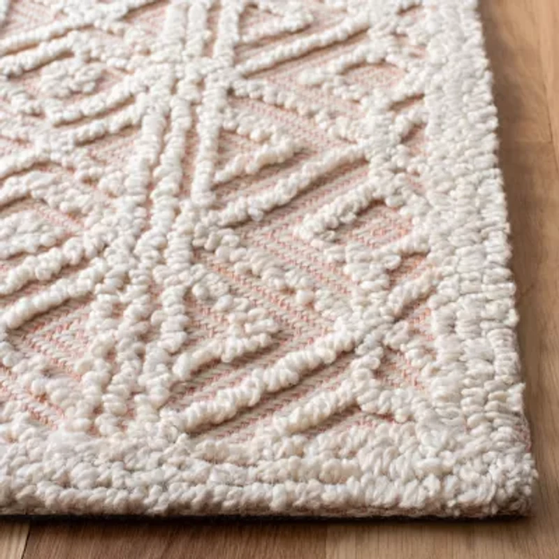 Martha Stewart Riley Bordered Hand Tufted Indoor Rectangular Area Rug