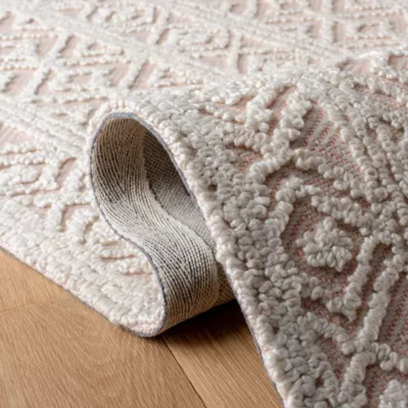 Martha Stewart Riley Bordered Hand Tufted Indoor Rectangular Area Rug