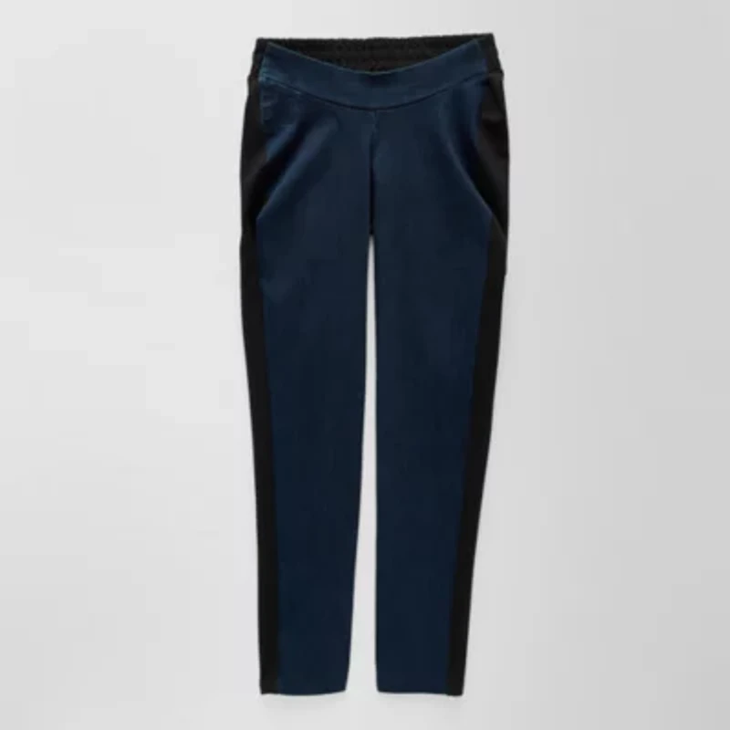 Jamey Perry x JCPenney Womens Adaptive Dark Wash Denim-Ponte Pant