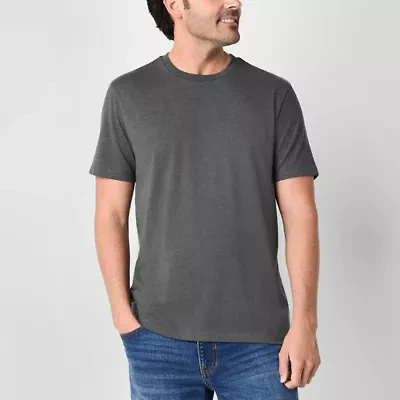 St. John's Bay Super Soft Mens Crew Neck Short Sleeve Stretch Fabric T-Shirt