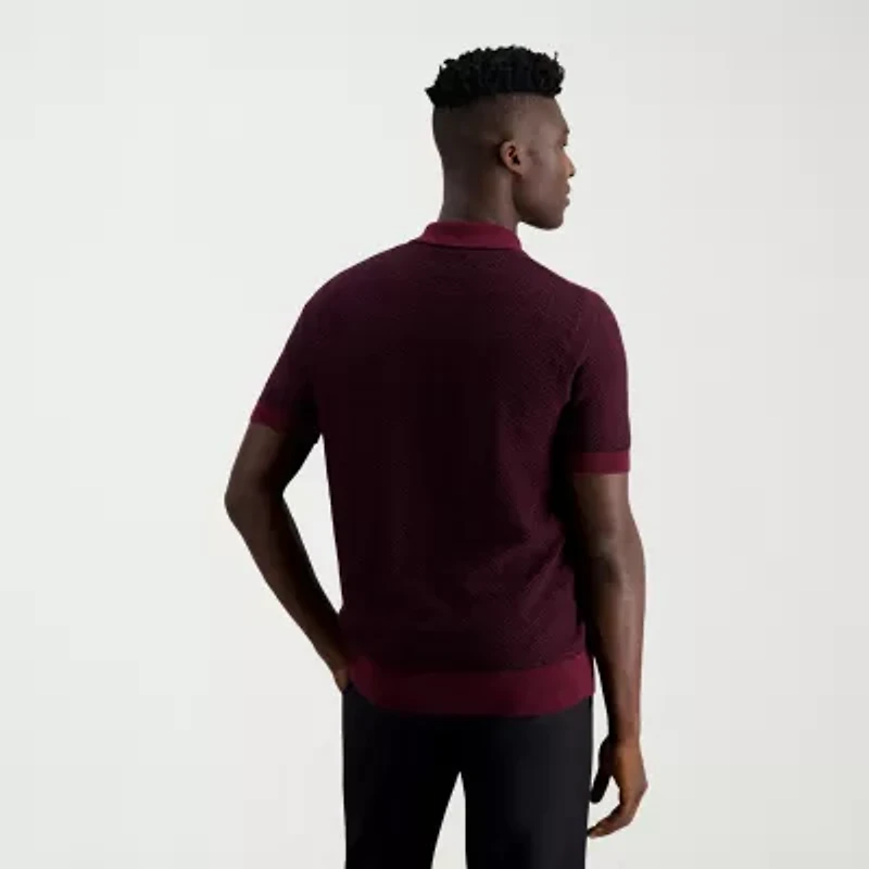 Haggar Mens Short Sleeve Pullover Sweater