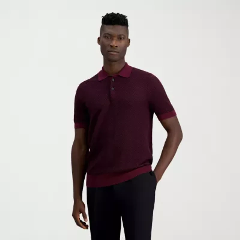 Haggar Mens Short Sleeve Pullover Sweater