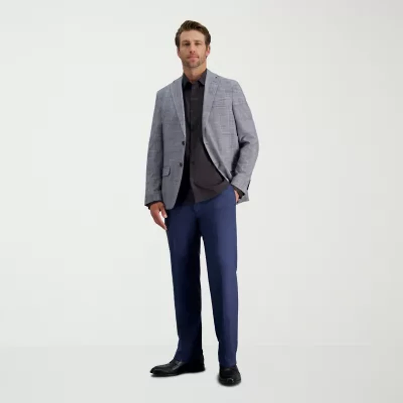 Haggar Performance Mens Long Sleeve Slim Fit Button-Down Shirt