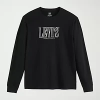Levi's Mens Crew Neck Long Sleeve Relaxed Fit Graphic T-Shirt