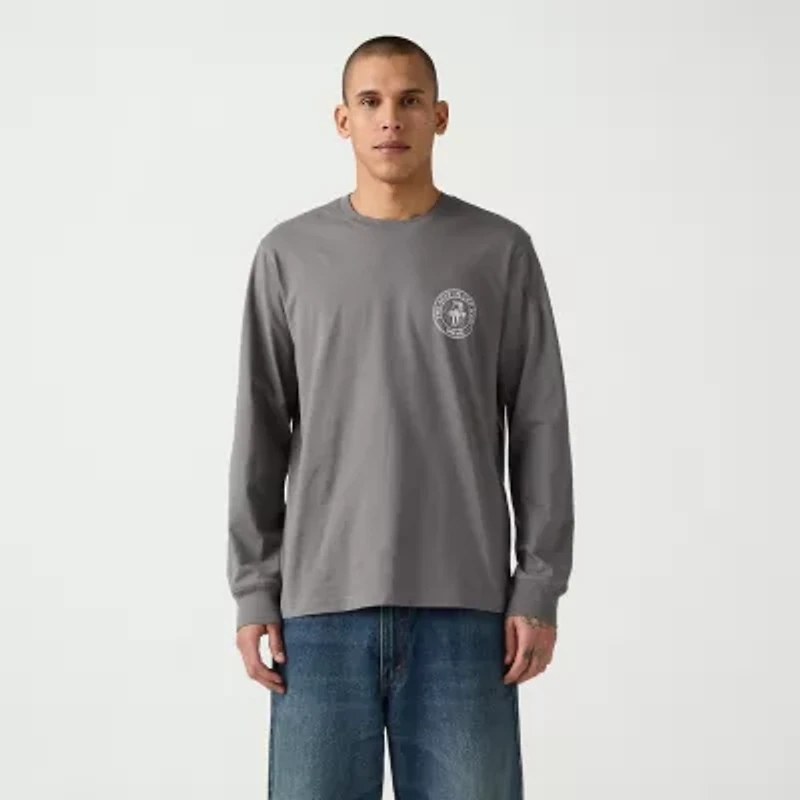 Levi's® Mens Crew Neck Long Sleeve Relaxed Fit Graphic T-Shirt