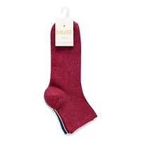Mixit Fairy Dust Rib Womens 3 Pair Quarter Ankle Socks