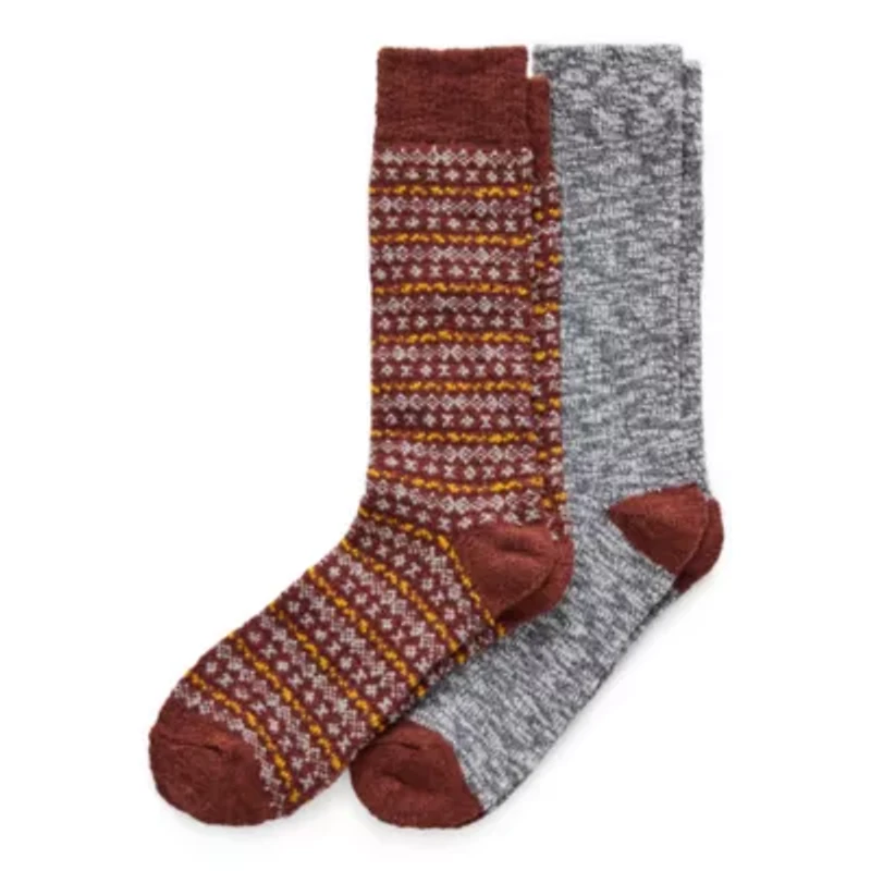 St. John's Bay Mens 2 Pair Crew Socks