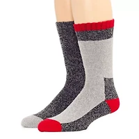 St. John's Bay Thermal Mens 2 Pair Boot Socks