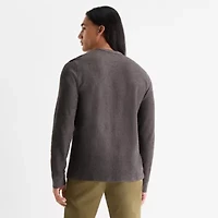 mutual weave Mens Crew Neck Long Sleeve Regular Fit Thermal Top