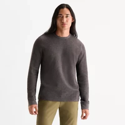 mutual weave Mens Crew Neck Long Sleeve Regular Fit Thermal Top