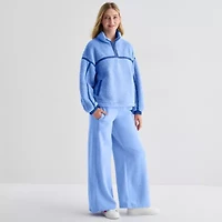 Arizona Womens Juniors Low Rise Fleece Sweatpant
