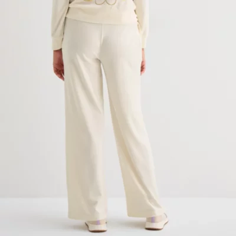 Juicy By Couture Womens Juniors Flare Mid Rise Track Pant