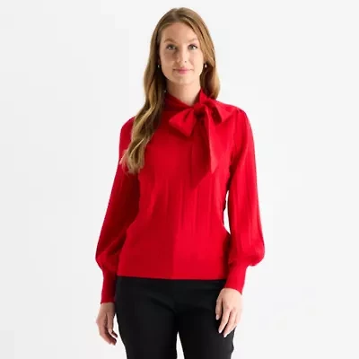 Liz Claiborne Womens Long Sleeve Pullover Sweater