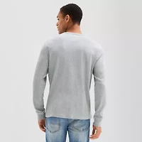 Arizona Mens Long Sleeve Regular Fit Henley Shirt