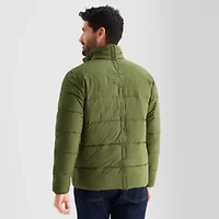 St. John's Bay Mens Adaptive Water Resistant Easy-on + Easy-off Midweight Puffer Jacket