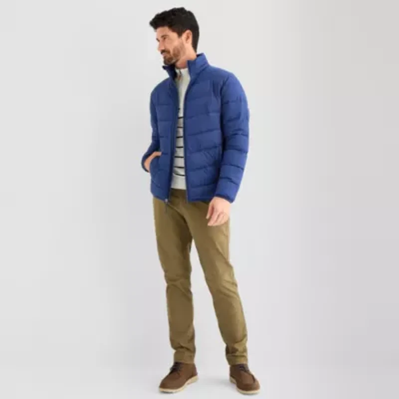 St. John's Bay Mens Hooded Water Resistant Midweight Puffer Jacket