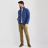 St. John's Bay Mens Hooded Water Resistant Midweight Puffer Jacket